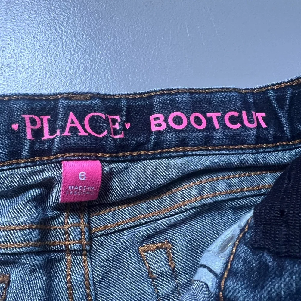 The‎ Childrens Place Jeans Girls Bootcut Adjustable Waist Denim Blue Size 6